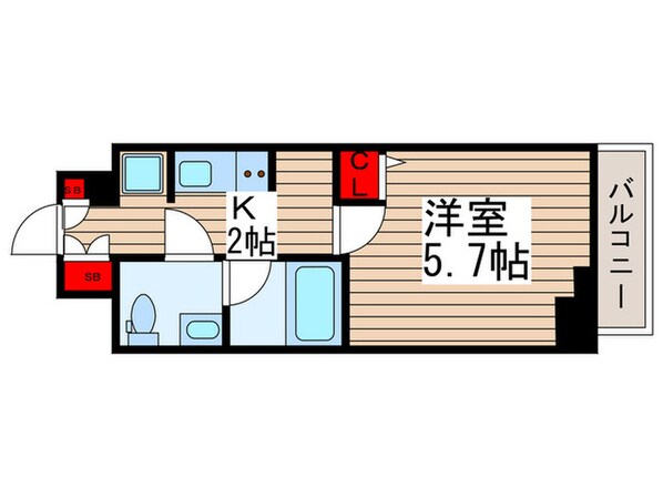 ＡＺＥＳＴ千住(701)の物件間取画像